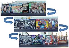 Belfast: murale Falls Road Wall