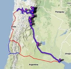 Tour in moto Argentina-Cile